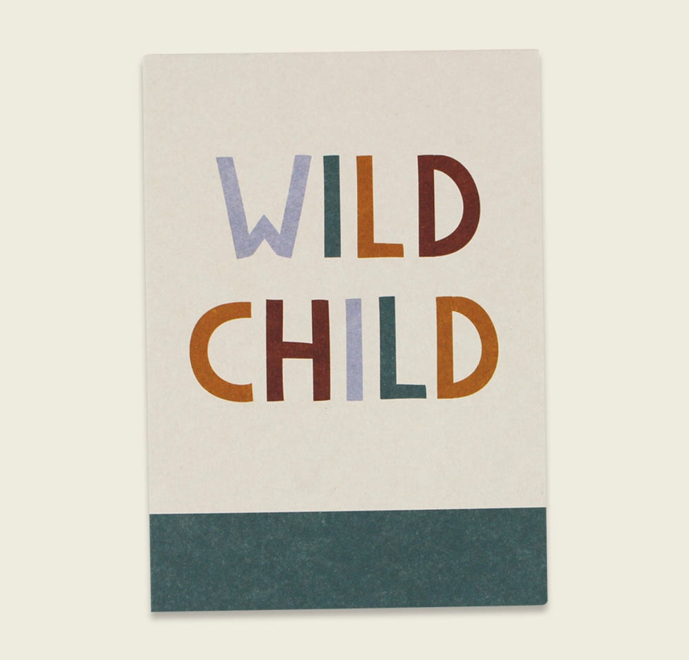 Wild Child Postcard A Fab Way To Say Hello