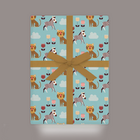 Tiger And Zebra Gift Wrap