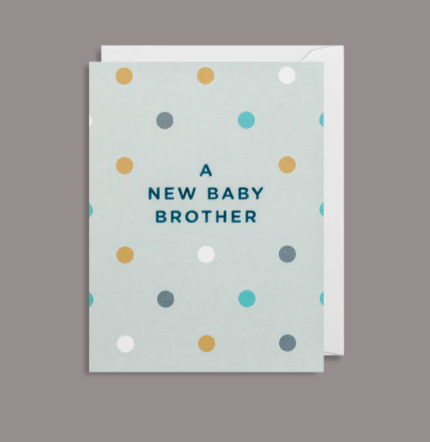 A New Baby Brother Mini Card
