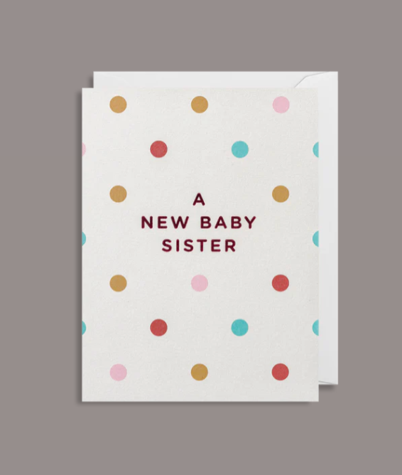 A New Baby Sister Mini Card