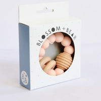 Wooden And Silicone Baby Rattle